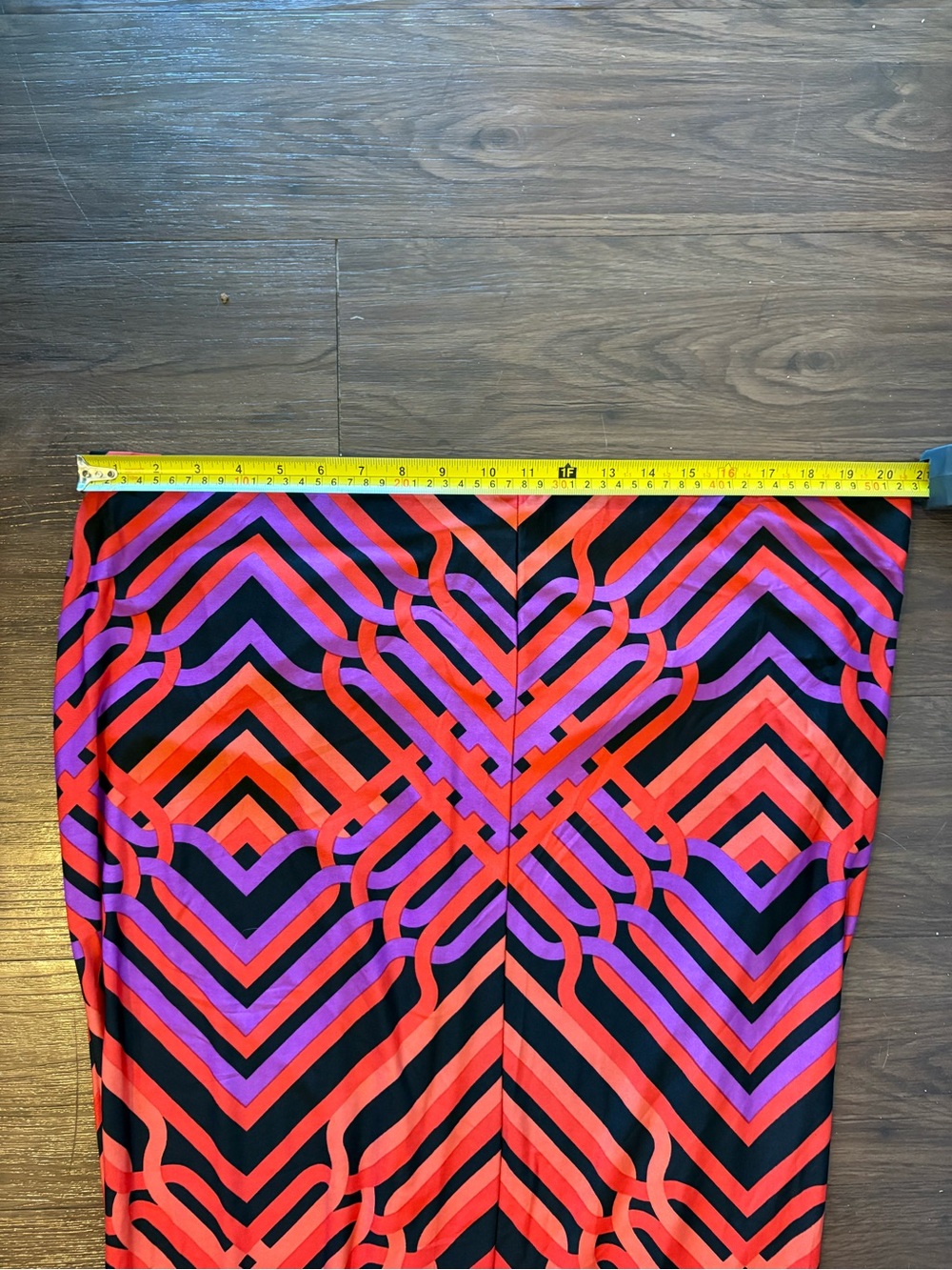 Trina Turk Red & Purple Geometric Dress - Picture 9 of 10